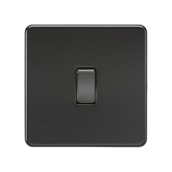Knightsbridge Screwless 20A 1G DP Switch - Matt Black - SF8341MBB ...