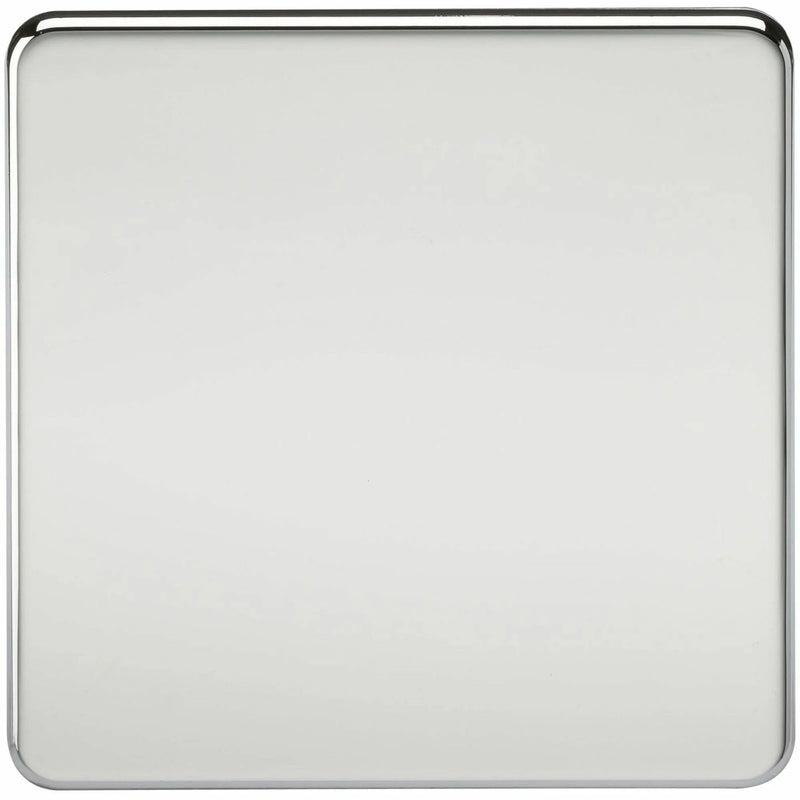 Knightsbridge Screwless 1G Blanking Plate - Polished Chrome - SF8350PC, Image 1 of 1