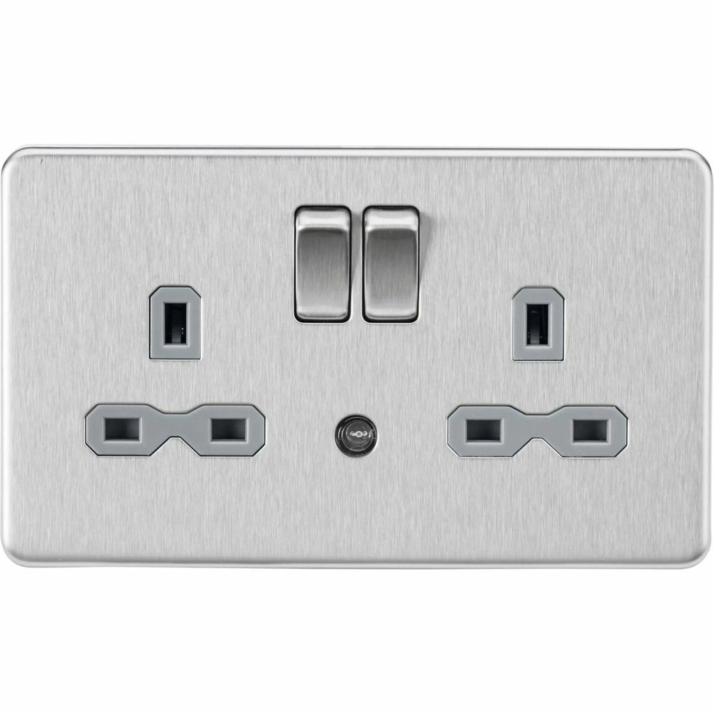 Knightsbridge Interruttore Presa 13A 2 Gang: Design Moderno E Antibatterico Per La Tua Casa - 4