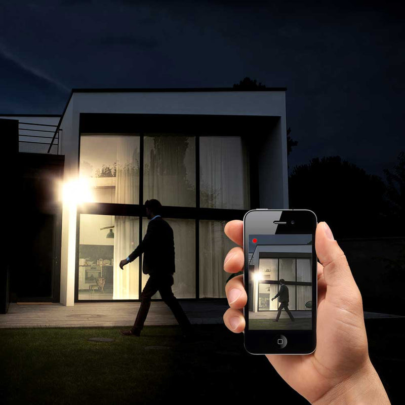 ENERJ Smart 1080p LED Floodlight Camera Wired, Black - SHA5209, Image 6 of 6