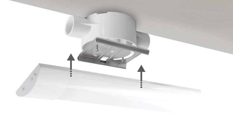 Megaman Tono 3 1200mm Colour & Wattage Selectable Batten, White, Image 3 of 3