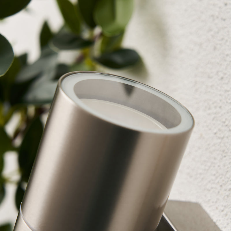 Forum Leto Wall GU10 Up/Downlight with PIR IP65 - Stainless Steel - ZN-29179-SST, Image 4 of 6