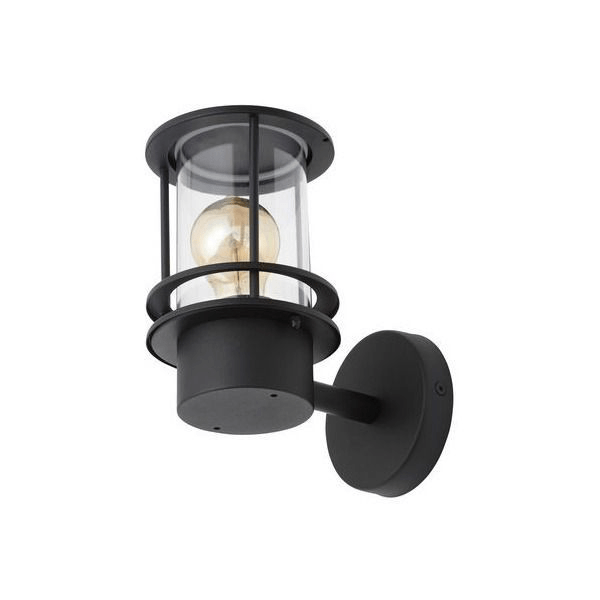 Forum Leonis Miners Style Wall Lantern - Black - ZN-34003-BLK, Image 1 of 1