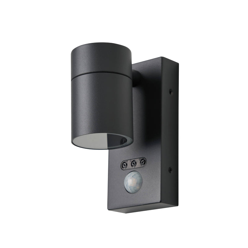 Forum Leto Fixed Wall GU10 Downlight with PIR IP44 - Anthracite - ZN-37938-ANTH, Image 2 of 6