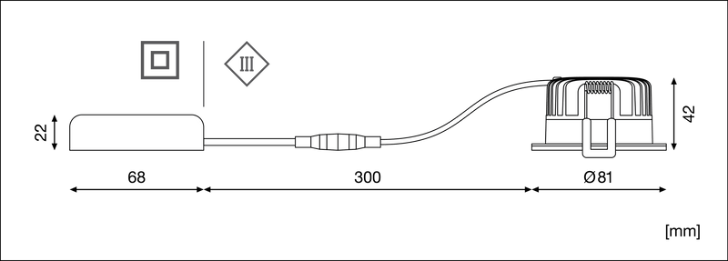 Ledvance SPOT FIRE FIX 8W IP65 Dimmable Downlight Black, Warm White - 799783 - SFF08D30B, Image 5 of 6