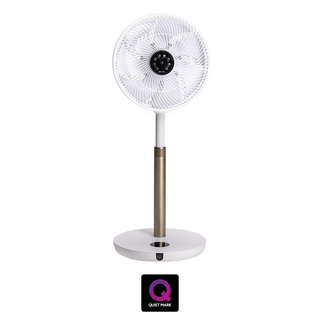 Devola Ultra Quiet 28W 12 Speed 12-inch DC Pedestal Fan - White - DV12PDQM - Return Unit