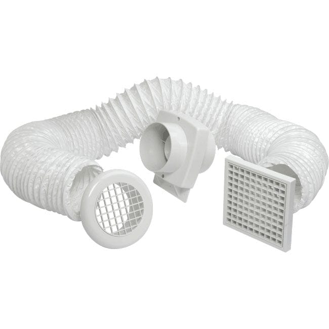 Manrose VSF100T Intervent 4inch. In-Line Shower Fan Timer Model - Return Unit, Image 1 of 1