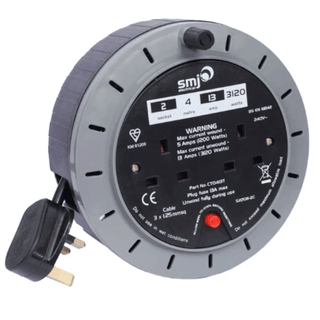 Deta 2 Gang 13A Cassette Reel with Thermal Cutout 4m - CT0413T