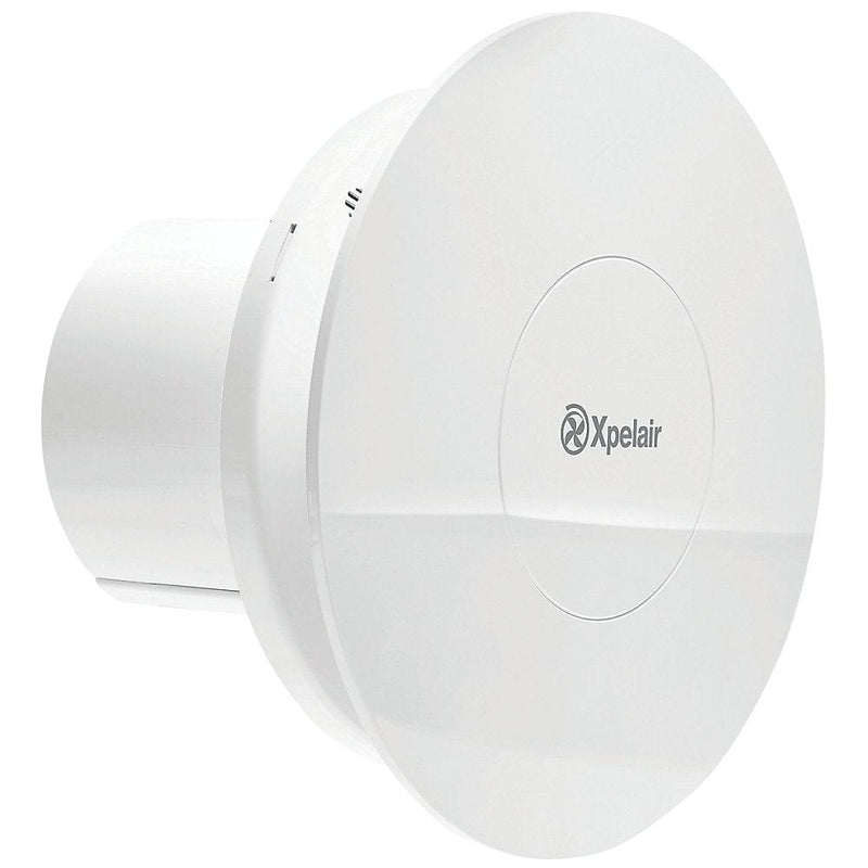 Xpelair C4TSR 7W 4"/100mm Bathroom Extractor Fan Combined With Square / Round Baffle-Front With Timer - 078346 - Return Unit, Image 2 of 6