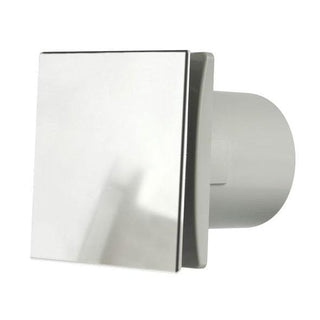 Manrose DECO100HC 100mm (4inch.) Bathroom Extractror Fan with Humidity Fan & Aluminium Front Cover - Return Unit