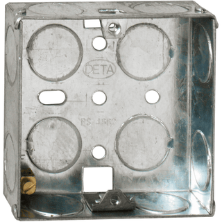 Deta 1 Gang 35mm Metal Back Box - DB164