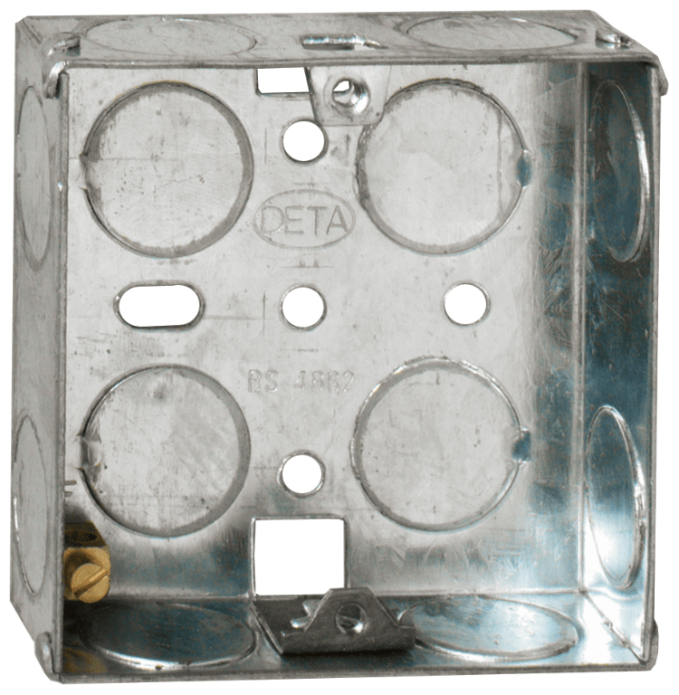 Deta 1 Gang 35mm Metal Back Box - DB164, Image 1 of 1