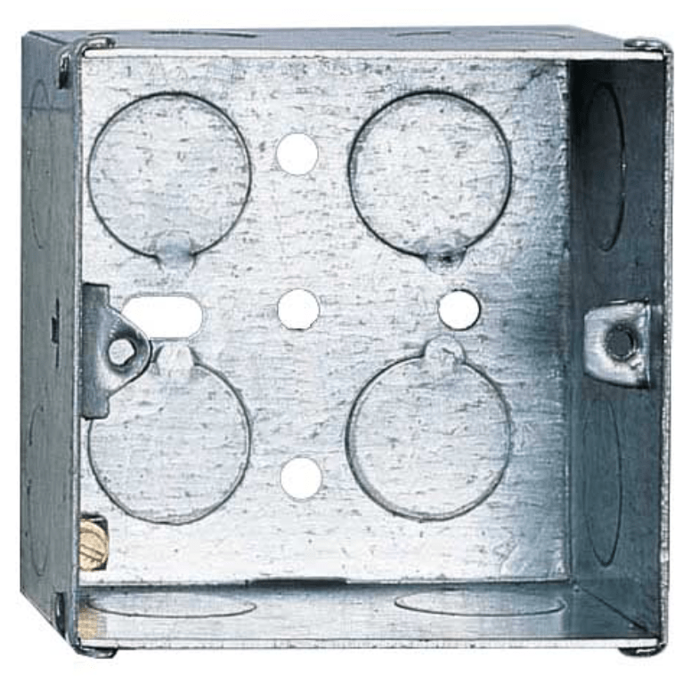Deta 1 Gang 47mm Metal Back Box - DB167, Image 1 of 1