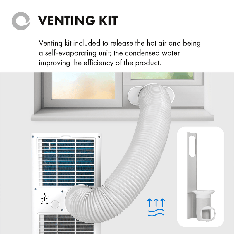 Devola Master 9000 BTU Portable Air Conditioner With Remote Control - White - DVAC09CW - Return Unit, Image 2 of 10