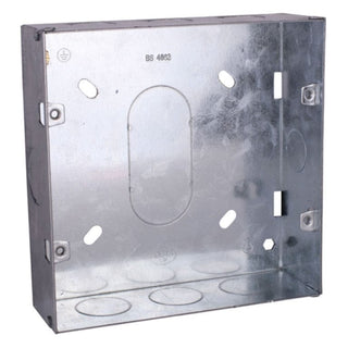 Deta 42mm 6/8 Gang Metal Back Box - DB171