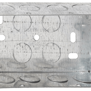 Deta 2 Gang 47mm Metal Back Box - DB168