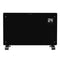 Devola Designer 2kW Smart Glass Panel Heater with Timer Black – DVPW2000B - Return Unit