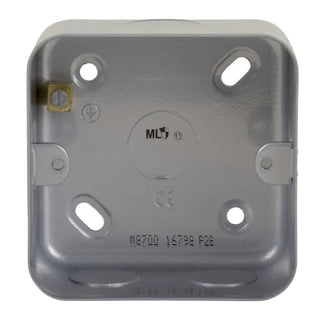 Knightsbridge Metal Clad 1G Back Box - M8700