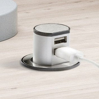 Knightsbridge IP20 Recess Mount Pop Up Dual USB Charger (2.4A) with Power Supply - SK0010