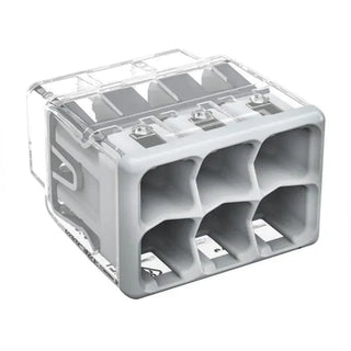 Wago 6-Way 4mm Pushwire Connector (Box of 50)