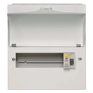 Wylex 8 Way 100A RCD Incomer Consumer Unit - Unpopulated  - NMRS806LA