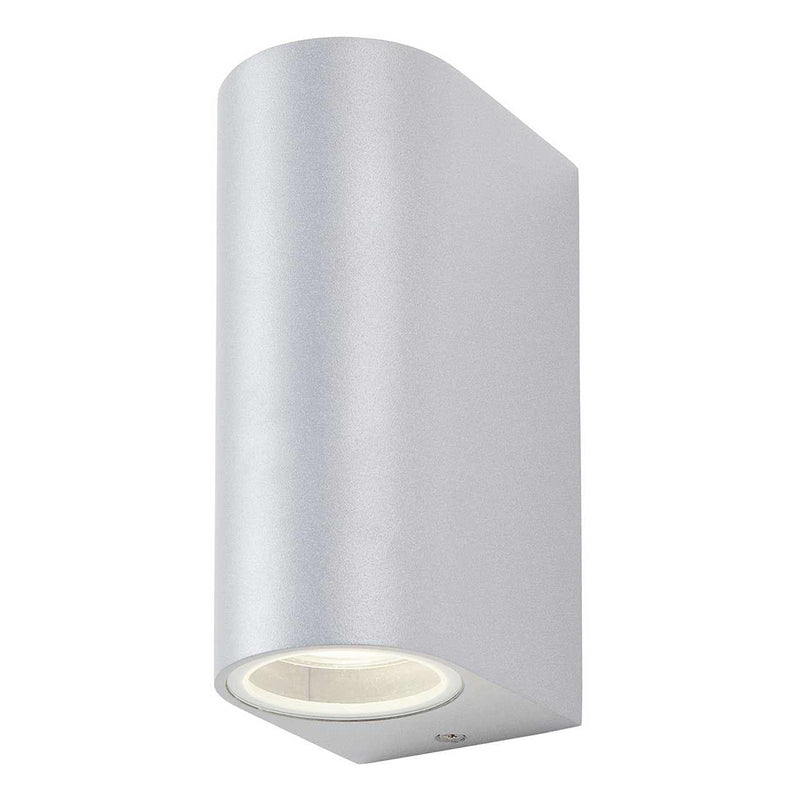 Forum Antar Wall GU10 Up/Downlight IP44 - Silver - ZN-20930-SIL, Image 1 of 1