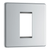 BG Nexus Flatplate Screwless Polished Chrome Single Euro Module Plate - FPCEMS1