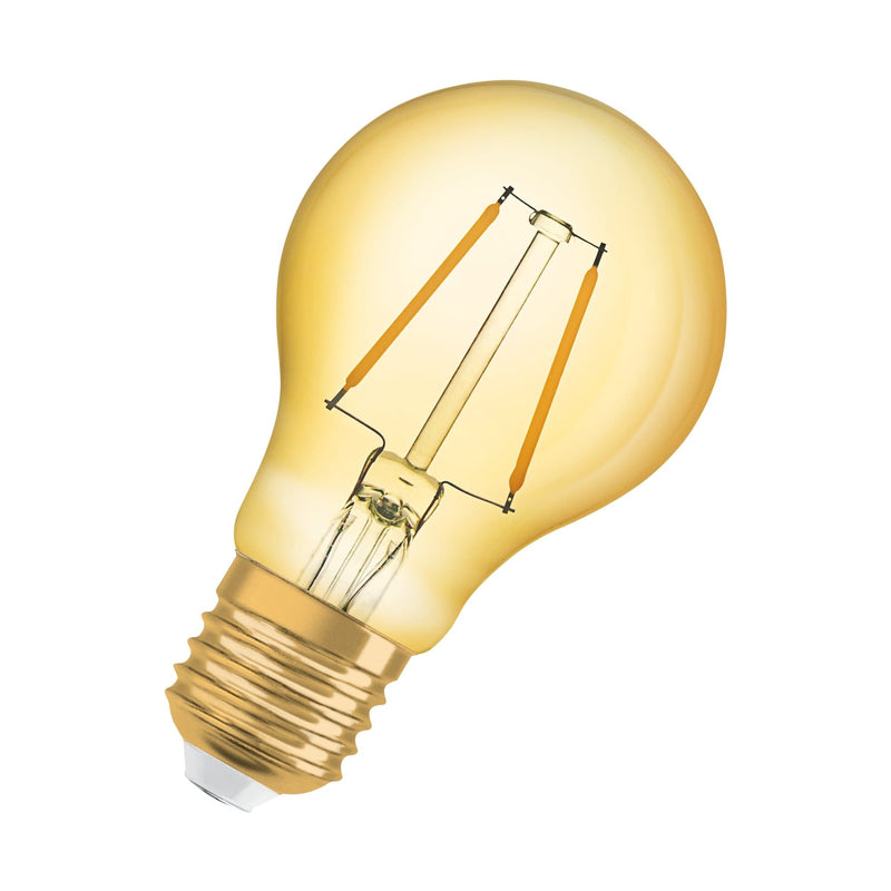 Osram 2.8W Vintage Gold LED GLS Bulb ES/E27 Very Warm White - 119185, Image 2 of 4
