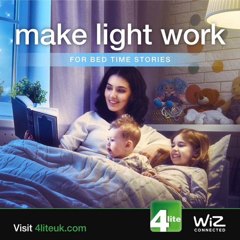 4Lite WiZ Connected SMART LED IP20 GU10 Fire Rated Downlight Chrome WiFi & Bluetooth - 4L1-2213, Image 4 of 10