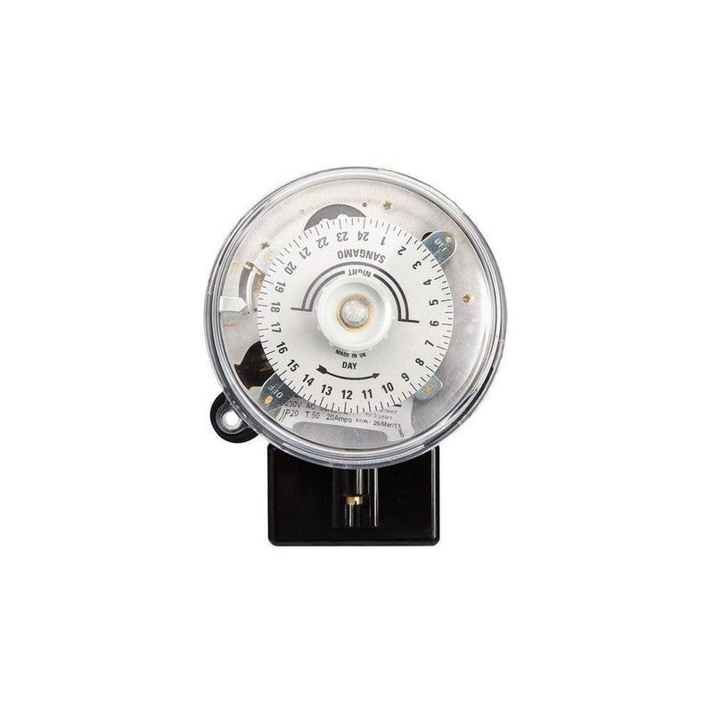Sangamo 20A 3 Pin 24 Hour Round Time Switch Day Omit - S254.2