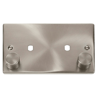 Click Scolmore Deco 1 Gang 1630W Max 2 Unfurnished Dimmer Plate and Knob - VPSC186