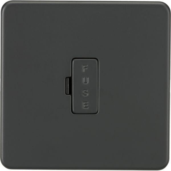 Knightsbridge Screwless 13A Fused Spur Unit - Anthracite - SF6000AT, Image 1 of 1