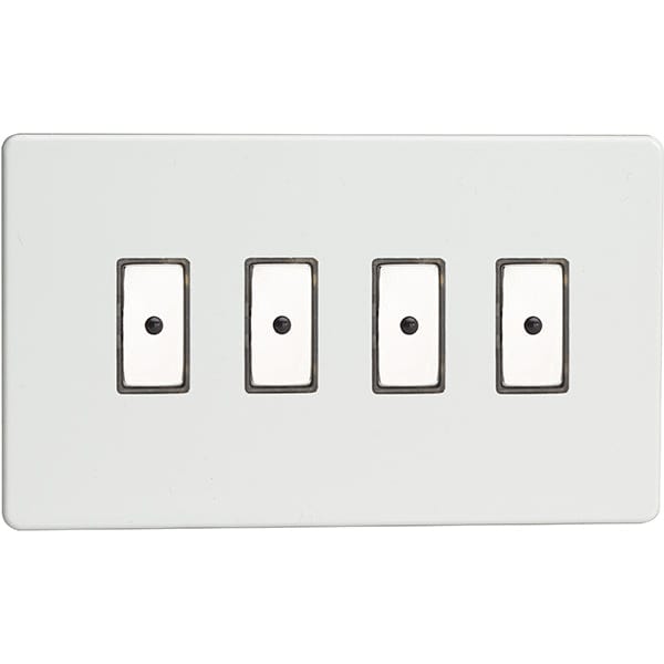 Varilight 4-Gang V-Pro Eclique2 Touch/Remote Control LED Dimmer - Premium White - JDQE104S