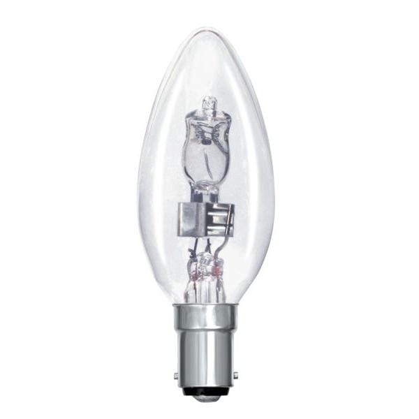Bell Eco Halogen Candle 28W SBC - Clear