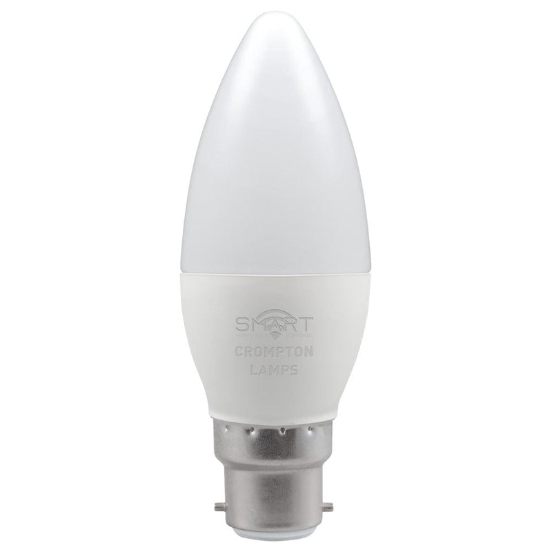 Crompton LED Smart Candle 5W Dimmable RGBW 3000K BC-B22d - CROM12363, Image 1 of 2