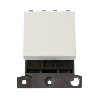 Click Scolmore MiniGrid 250V 32A Double-Pole Switch Module White - MD032PW