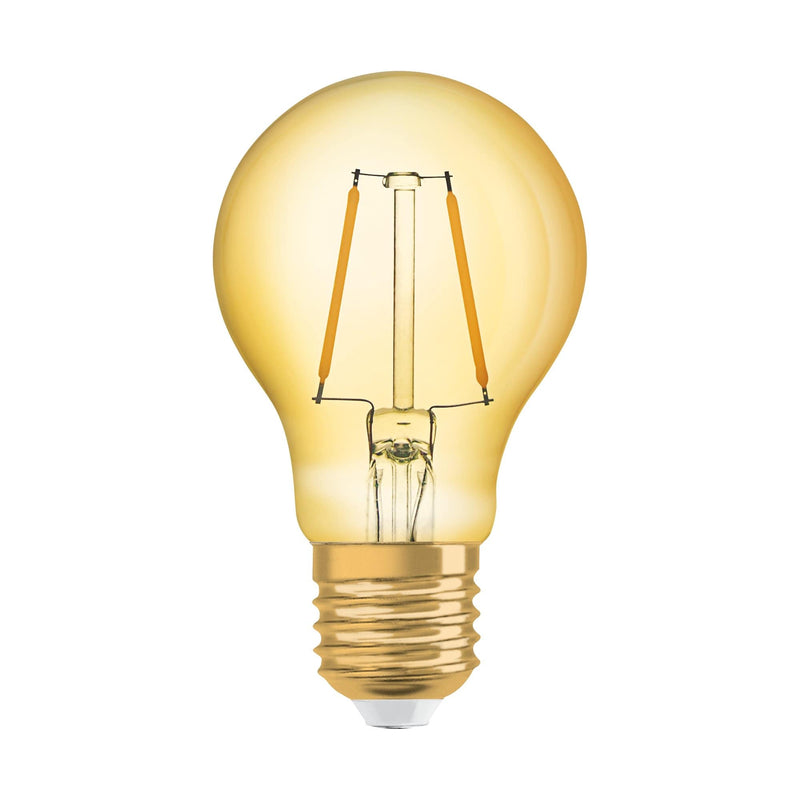 Osram 2.8W Vintage Gold LED GLS Bulb ES/E27 Very Warm White - 119185, Image 1 of 4