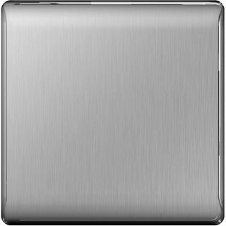 BG Nexus Metal Brushed Steel 1 Gang Blanking Plate - NBS94