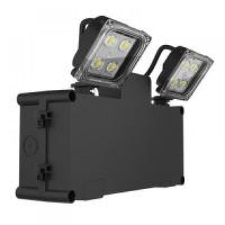 Kosnic Orda II 3W LED Non-Maintained Emergency Twinspot Black 6000K - KEML03TS3-BLK