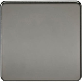 MLA Knightsbridge Screwless 1G Blanking Plate Black Nickel - SF8350BN
