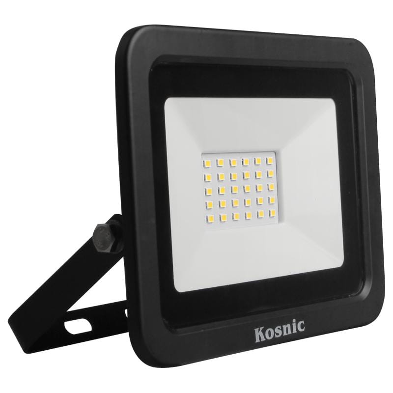 Kosnic Rhine Black 20W LED Floodlight - Cool White - KFLDHS20Q465-W40-BLK