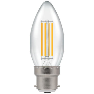 Crompton LED Candle Filament Clear 6.5W 2700K BC-B22d - CROM12769