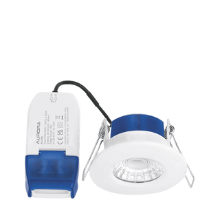 Aurora R6 6W Dimmable IP65 Downlight Warm White - White - AU-R6-30