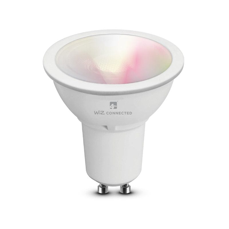 4Lite WiZ Connected SMART LED Wifi GU10 Bulb White & Colours - 4L1-8040, Image 1 of 8
