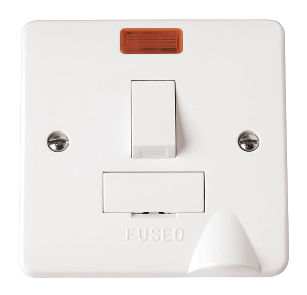 Click Scolmore Mode 13A 2 Gang Fused Spur With Neon Polar White - CMA052, Image 1 of 1