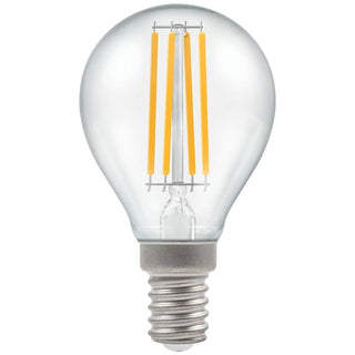 Crompton LED Round Filament Clear 6.5W 2700K SES-E14 - CROM12813