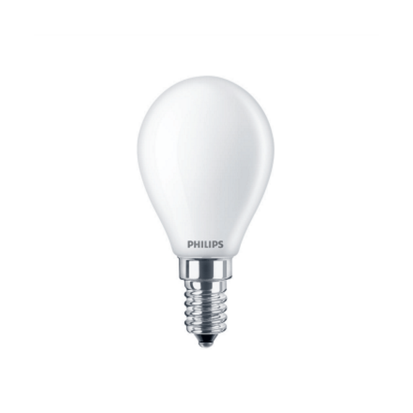 Philips CorePro 4.3-40W Frosted LED Golf SES/E14 Very Warm White - 929001345592, Image 1 of 1