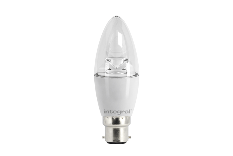 Integral 5.5W LED ES/E27 Candle Warm White 280° Clear - ILCANDE27NC018, Image 1 of 1