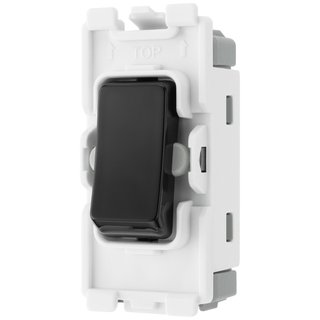 BG Evolve Grid 20AX Single Pole 2-Way (CENTRE OFF) - Black - RPCDB12C