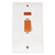Click Scolmore Mode 2 Gang Rocker Switch With Neon Polar White - CMA203